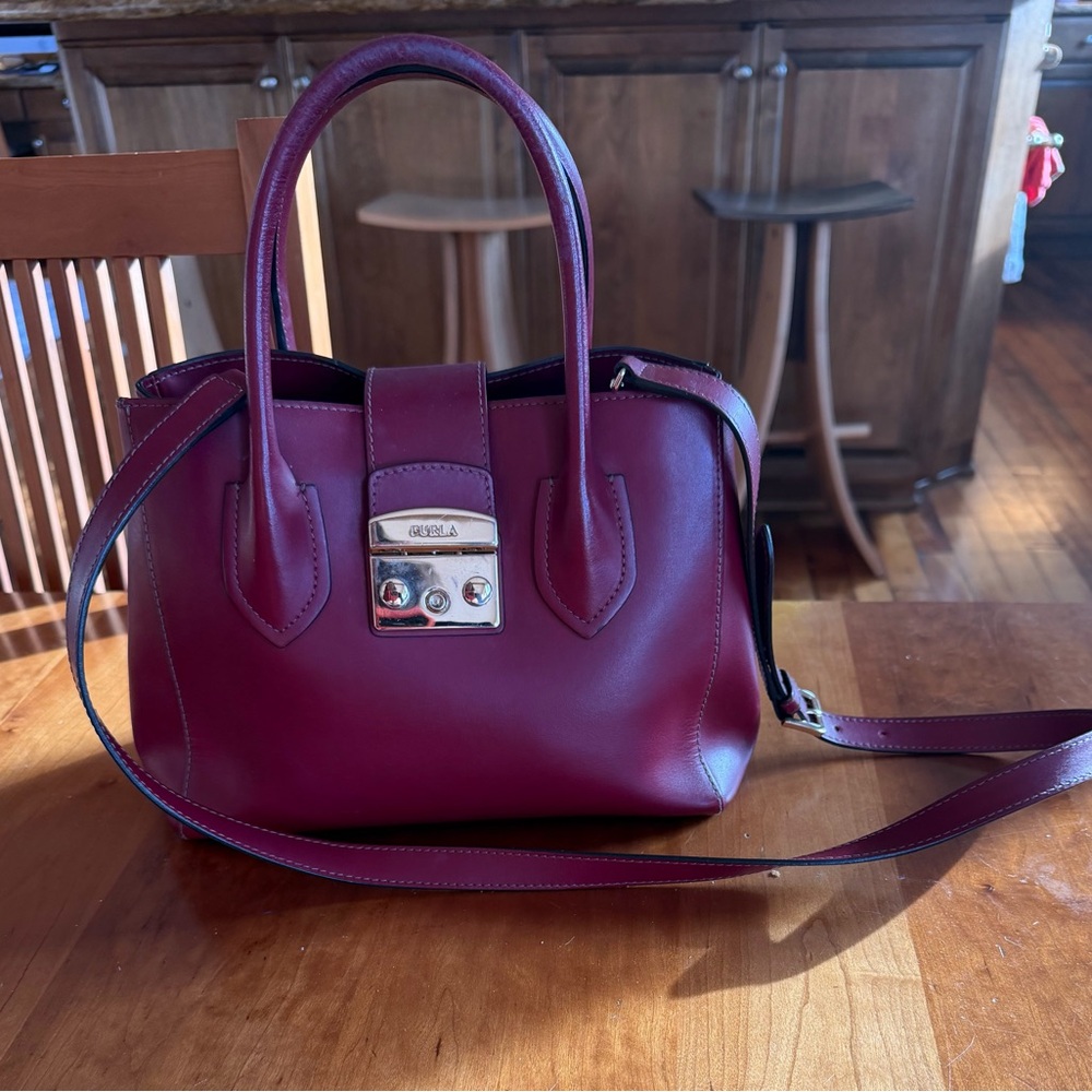Furla Deep Burgundy Satchel